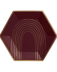 Maroon Arch Large Paper Plates