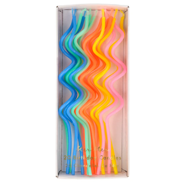 Bright Mixed Swirly Candles