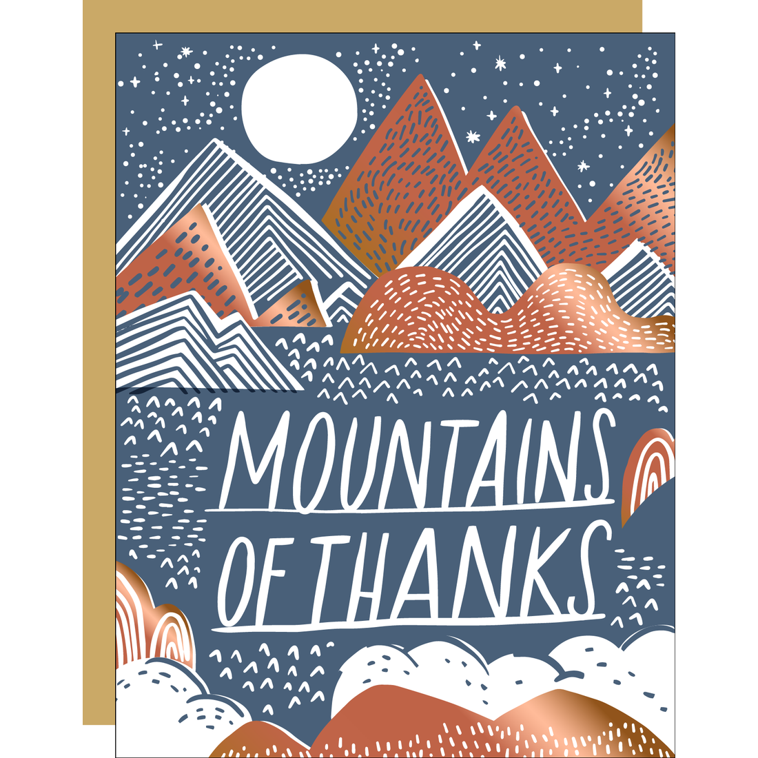 Mountains Of Thanks Card