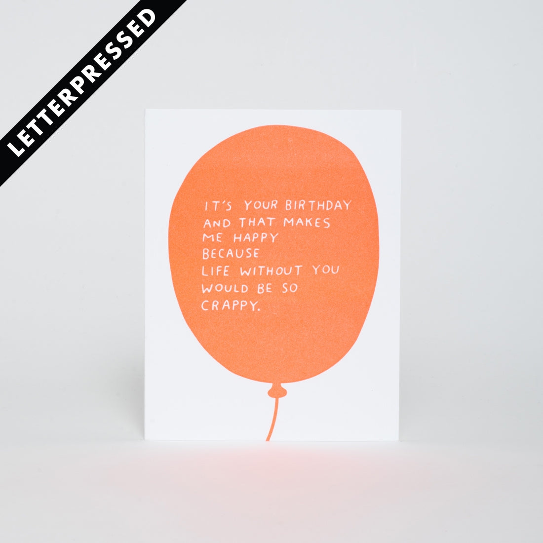 Neon Birthday Balloon Card