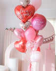 valentines day love you balloon bouquet