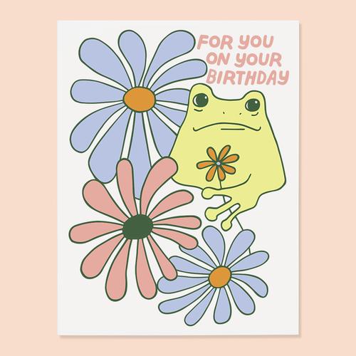 On Your Birthday Frog Card