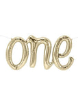 ONE Script Letter Balloon