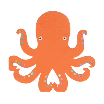 Orange Octopus Napkins