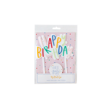 Oui Party Happy Birthday Cake Topper