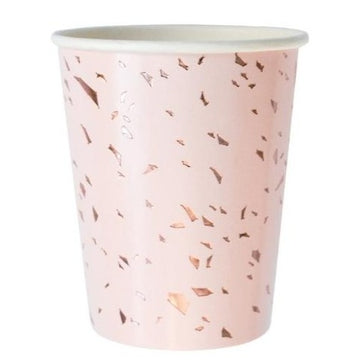 Pale Pink Confetti Cups
