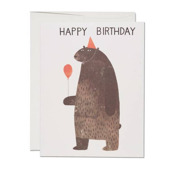 Party Bear Birthday Card
