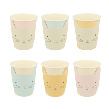 Pastel Cat Cups