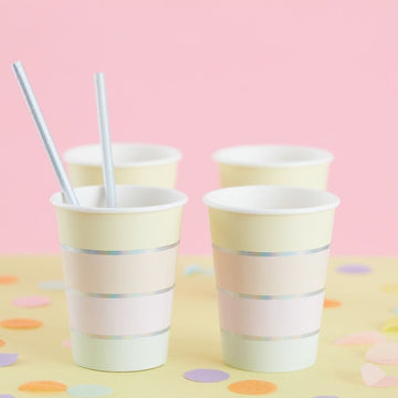 Pastel & Iridescent Rainbow Cups