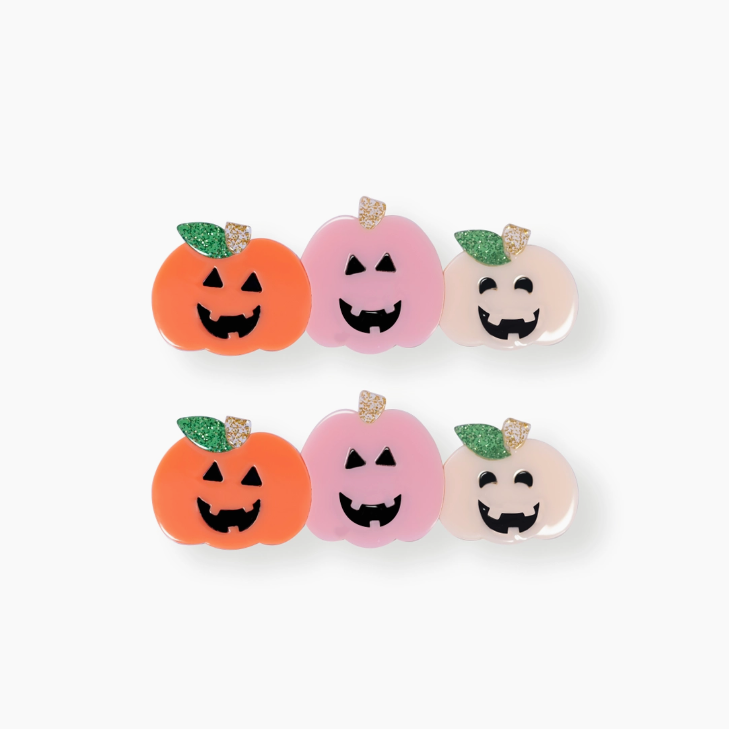 Pastel Pumpkins Hair Clips