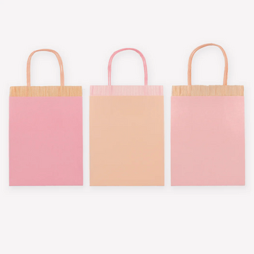 Pink Fringe Party Bags