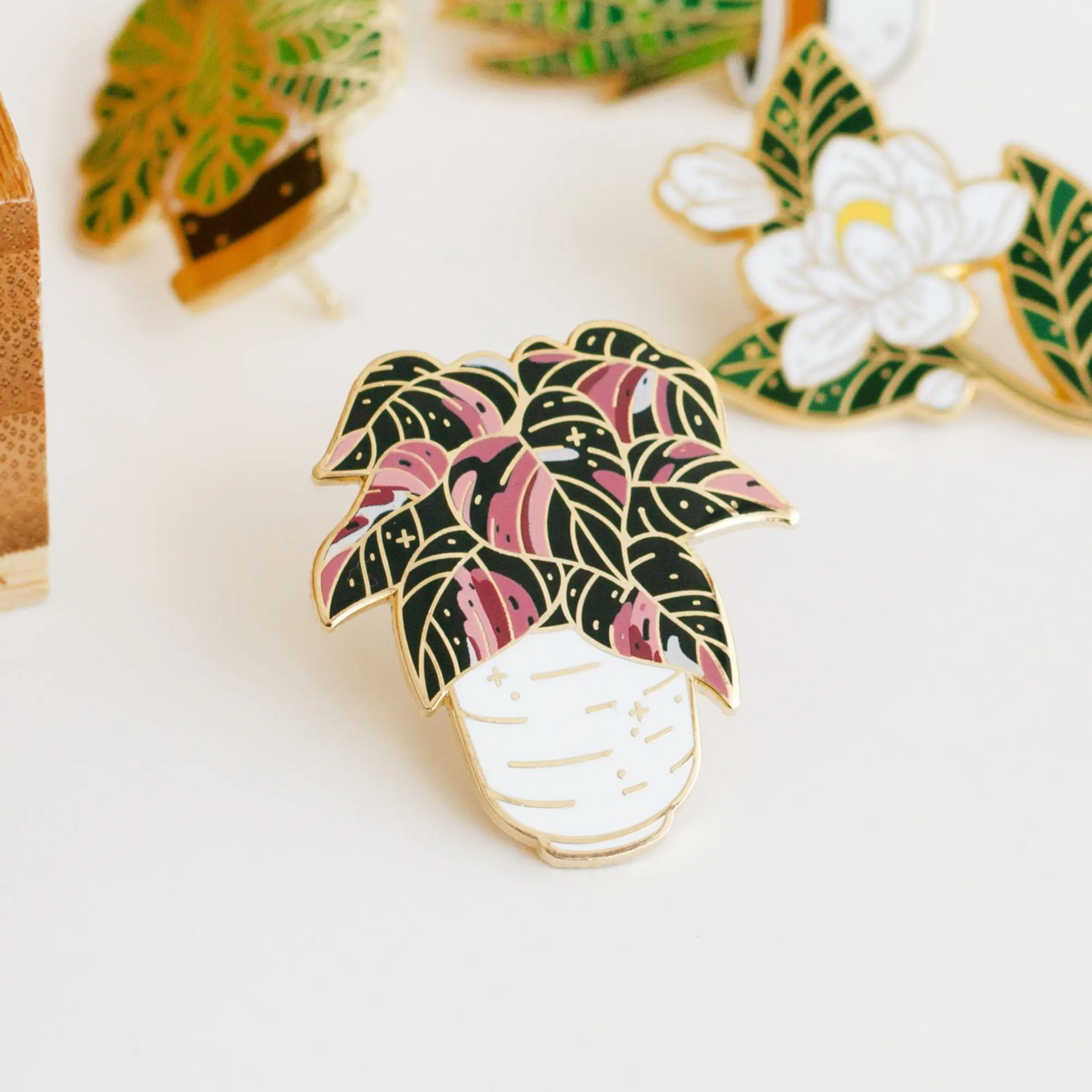 Pink Princess Philodendron Enamel Pin