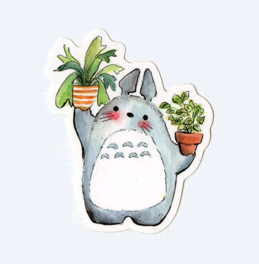 Plants Totoro Vinyl Sticker