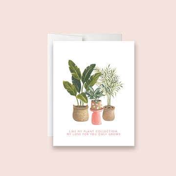 Potted Plants Love Greeting Card