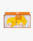A set of yellow felt chick shapes stuffed with batting, packaged in an orange and white box with 'My Minds Eye' branding.