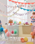 Rainbow Birthday Garlands Set