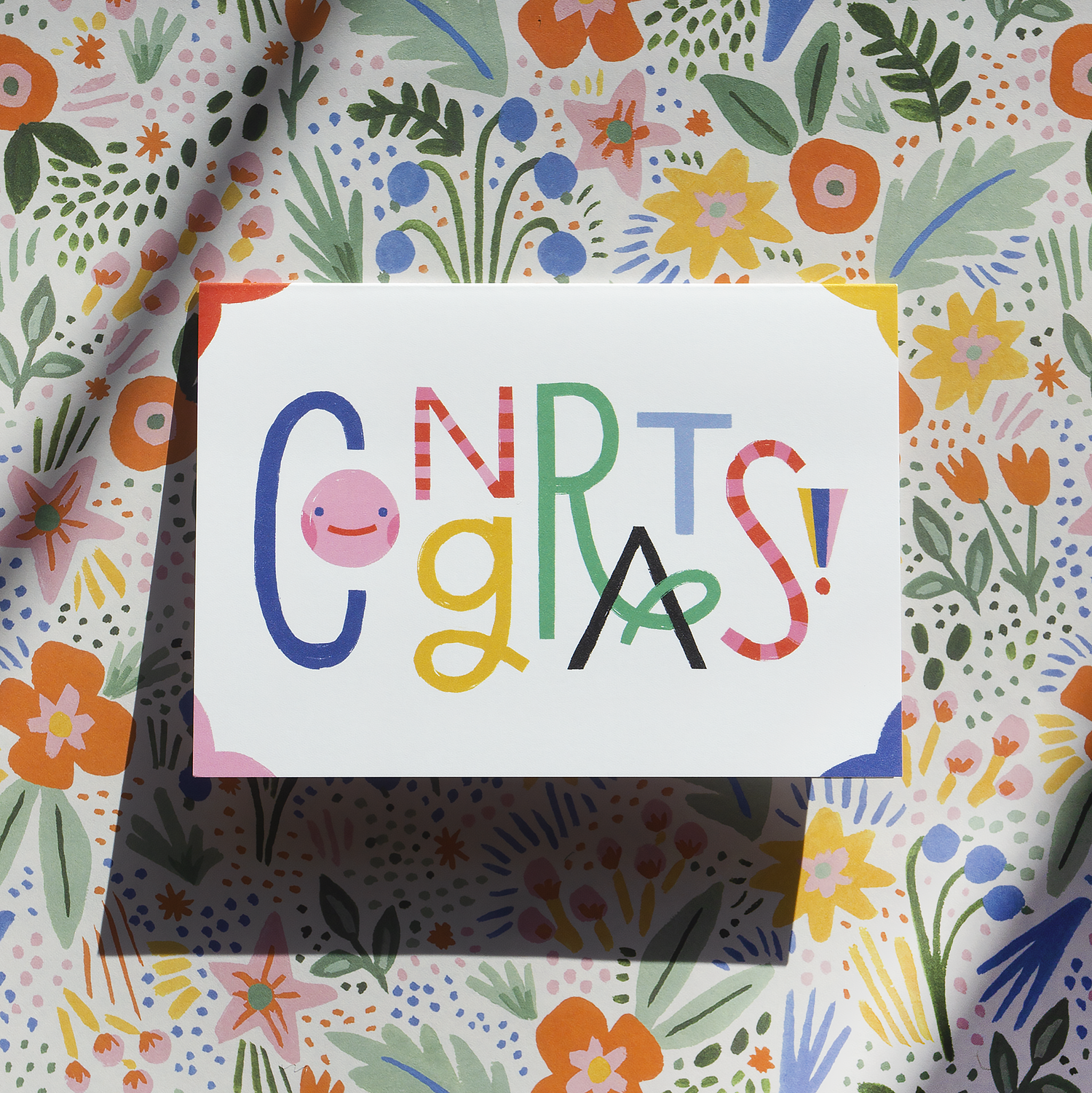 Rainbow Congrats Greeting Card