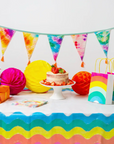 Rainbow Wave Table Cover