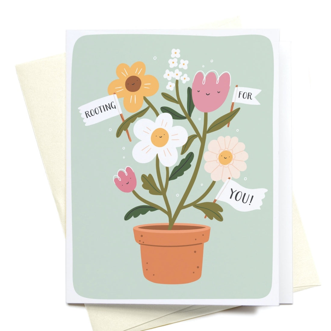 Rooting For You Flowers Card