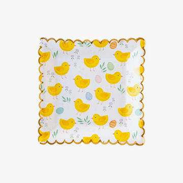 Scattered Chicks Square Plates