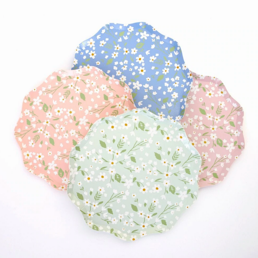 Daisy Floral Side Plates