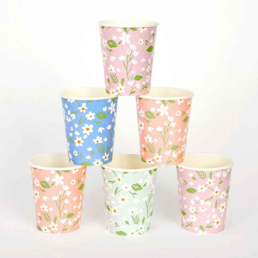 Daisy Floral Cups
