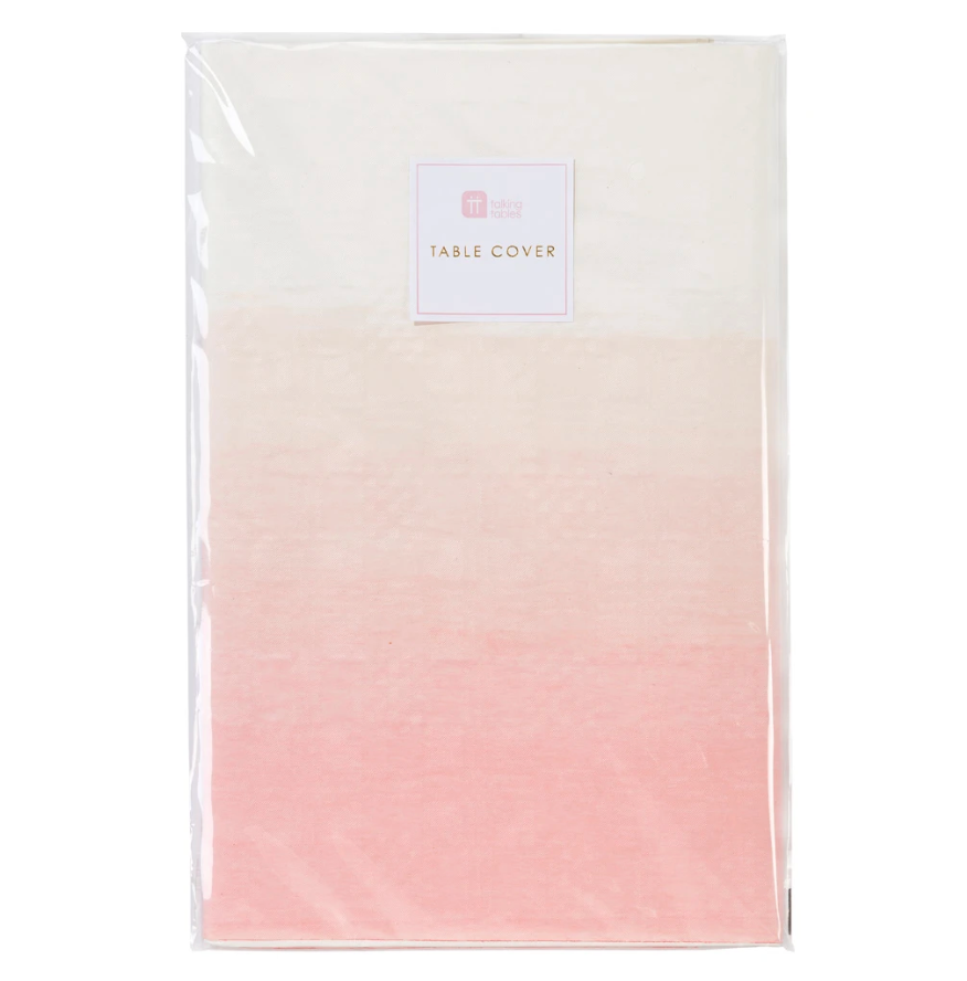 pink ombre table cover
