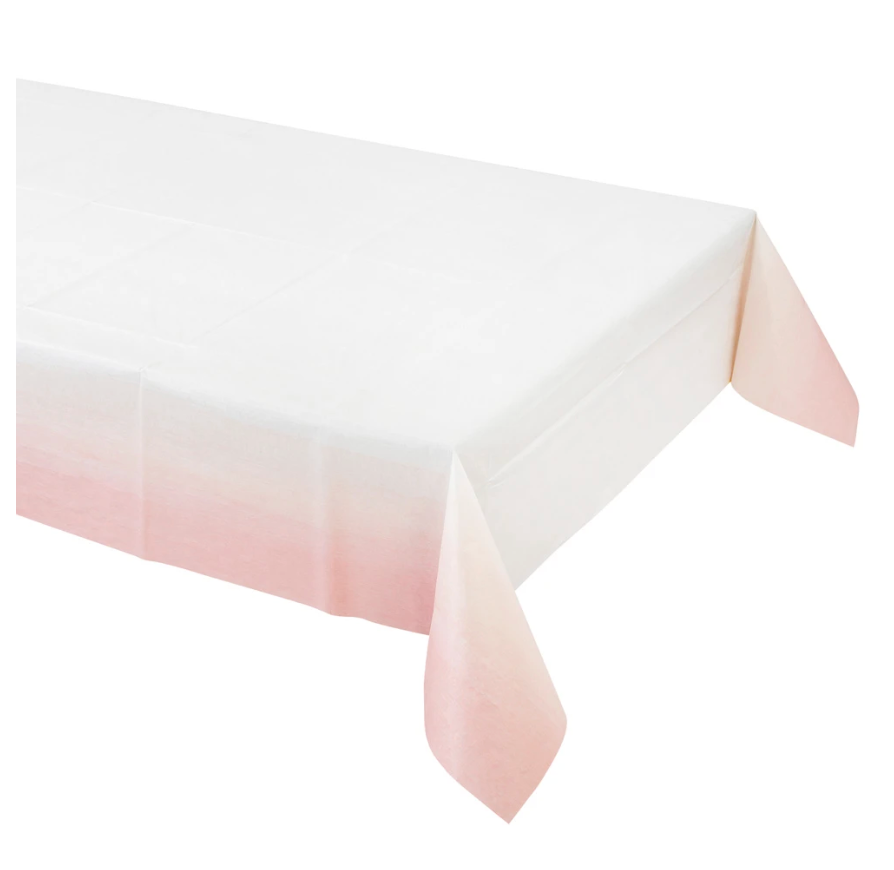 pink ombre table cover