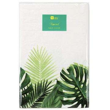 monstera palm leaf tropical table cover