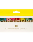 Rainbow Gold Dipped Birthday Candles