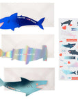 Shark Stickers Valentine's Notes (Set of 24)