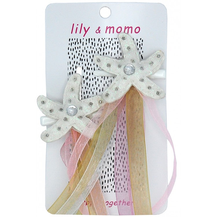 starfish hair clips