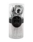 Silver Glitter Plastic Mini Spoons