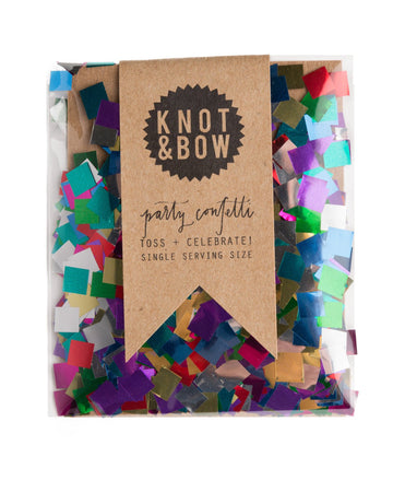 Single Serving Size Metallic Rainbow Confetti