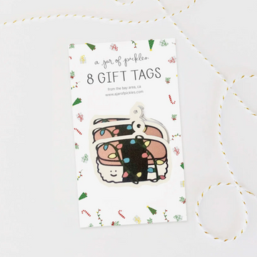 Spam Musubi Holiday Gift Tags