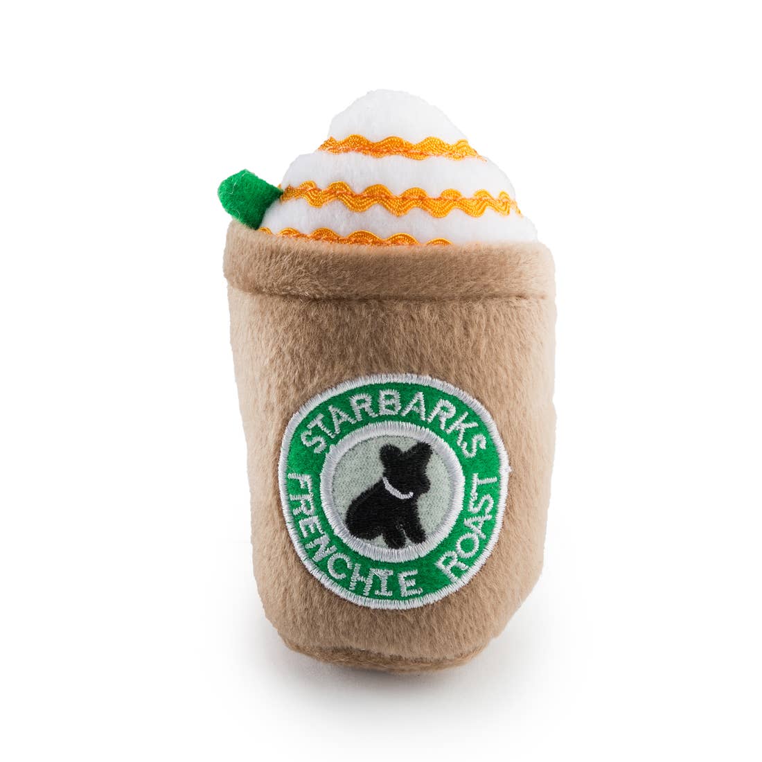 Starbarks Dog Toy - Frenchie Roast W/ Straw