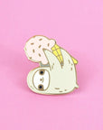 Strawberry Ice Cream Sloth Enamel Pin