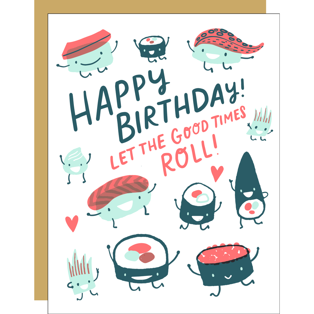 Sushi Roll Birthday Card