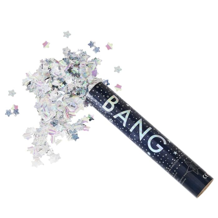 Giant Iridescent Bang Confetti Cannon