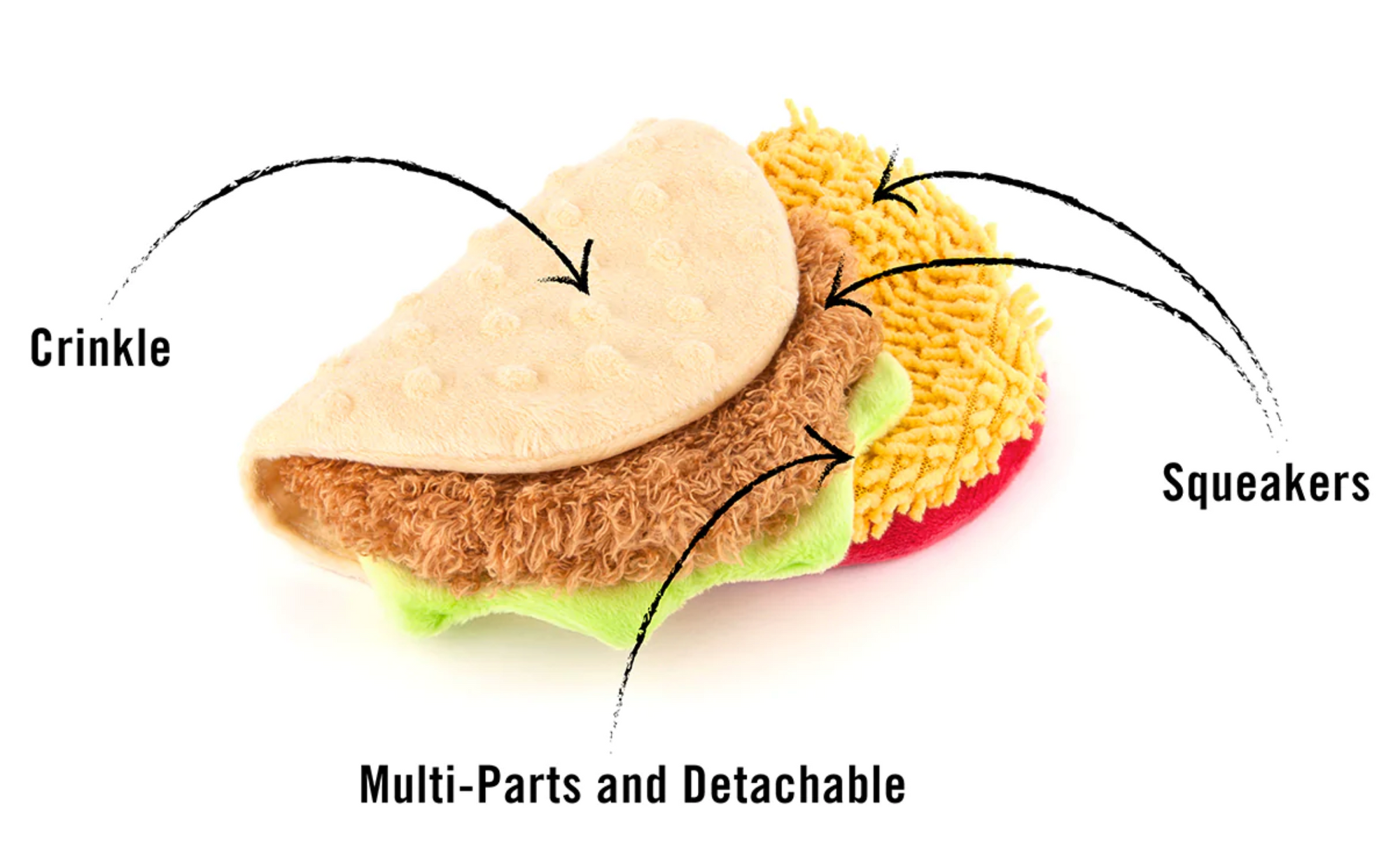 Taco Dog Toy