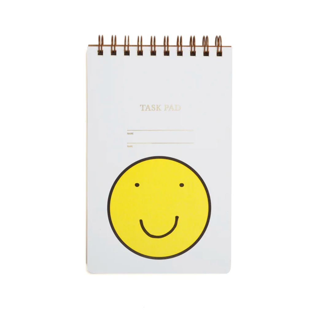 Task Pad Notebook - Smiley Face | Oh Shiny! Balloons & Party, Pasadena