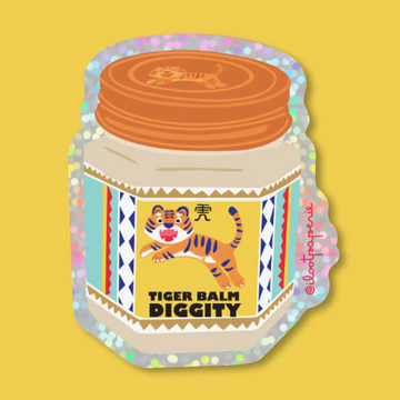 Tiger Balm Diggity Holographic Sticker