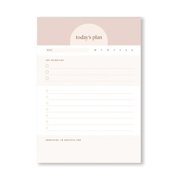 Today’s Plan A5 Daily Planner Pad