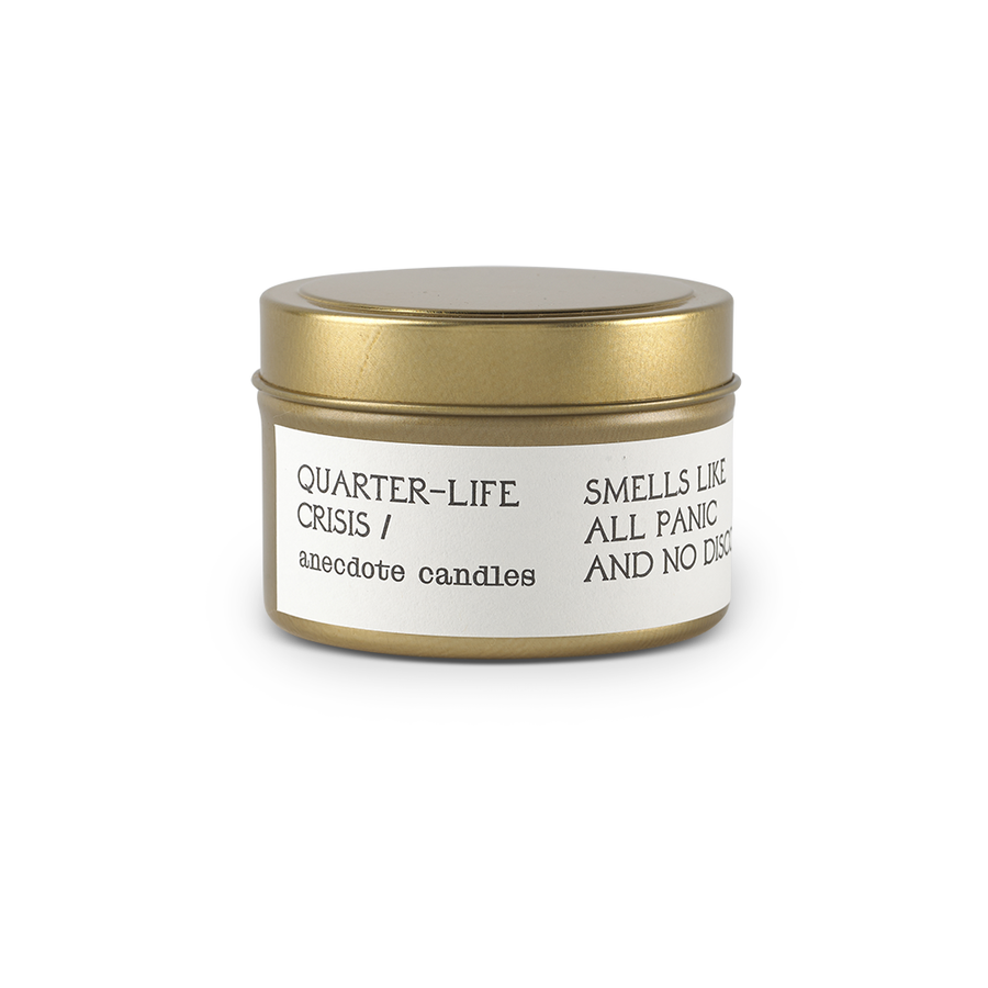 Quarter-Life Crisis Travel Tin Candle - Grapefruit & Mint