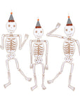 Vintage Giant Halloween Jointed Skeletons - Set of 3