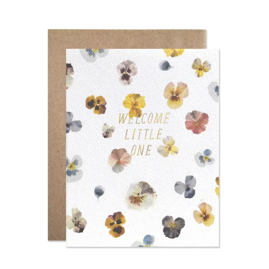 Welcome Little One Floral Card