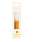 White and Gold Birthday Candles