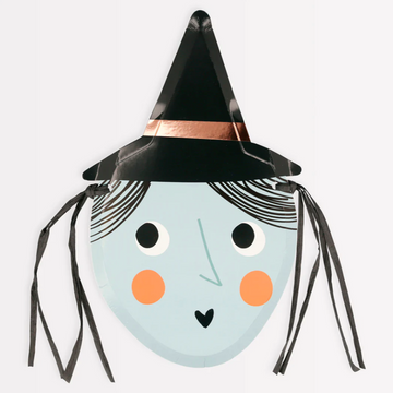 Witch Shaped Halloween Plates