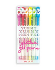 Yummy Yummy Scented Glitter Gel Pens - Set of 12