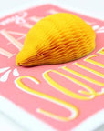 honeycomb lemon pop-up greeting card